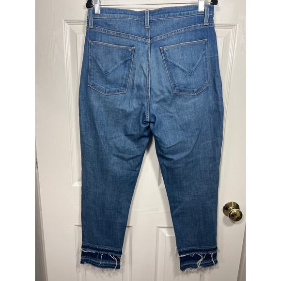 Hudson Denim Zoeey High Rise Straight Crop Double Step Jean Women's size 30 - Picture 2 of 7